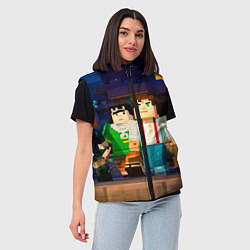 Женский жилет Minecraft Men's, цвет: 3D-черный — фото 2
