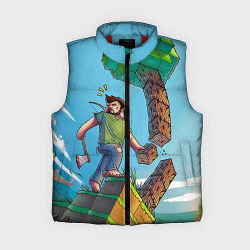 Женский жилет Minecraft Woodcutter / 3D-Красный – фото 1