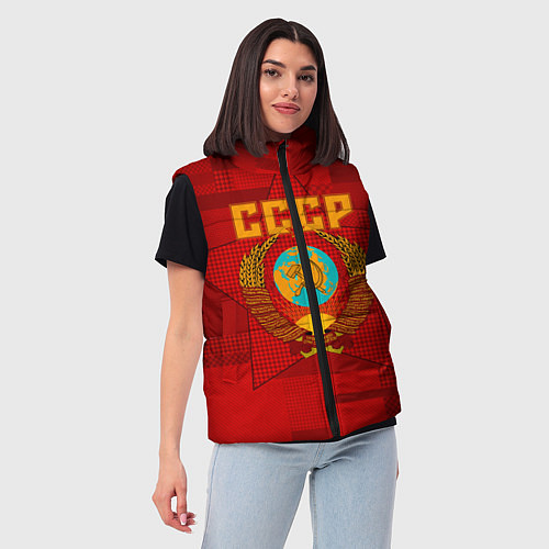 Женский жилет СССР / 3D-Светло-серый – фото 3