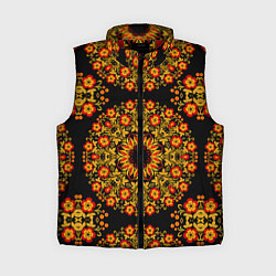 Женский жилет Хохлома Роспись, цвет: 3D-красный