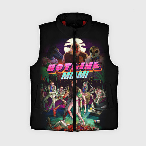 Женский жилет Hotline Miami / 3D-Красный – фото 1