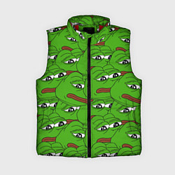 Женский жилет Sad frogs, цвет: 3D-красный