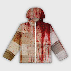 Ветровка с капюшоном женская Бинты 1, цвет: 3D-белый