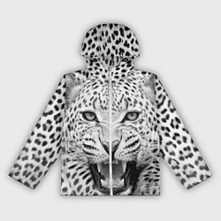Ветровка с капюшоном женская Белый леопард, цвет: 3D-белый