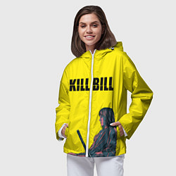 Ветровка с капюшоном женская Kill Bill, цвет: 3D-белый — фото 2