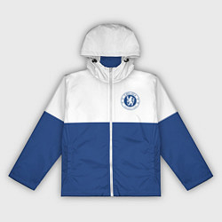 Ветровка с капюшоном женская Chelsea FC: Light Blue, цвет: 3D-белый