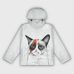 Женская ветровка David Bowie: Grumpy cat