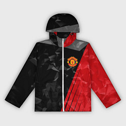 Ветровка с капюшоном женская FC Manchester United: Abstract, цвет: 3D-белый