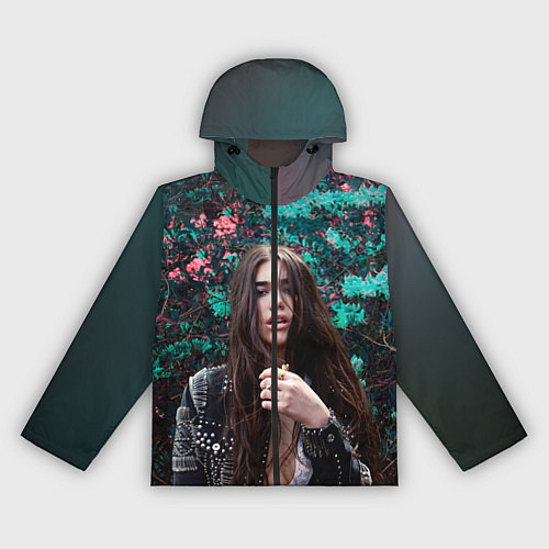 Женская ветровка Dua Lipa: Floral / 3D-Черный – фото 1