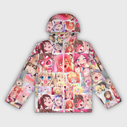 Ветровка с капюшоном женская Ahegao, цвет: 3D-белый