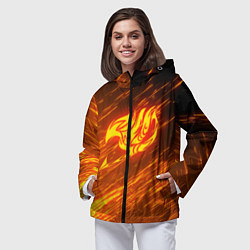 Ветровка с капюшоном женская NATSU DRAGNEEL, цвет: 3D-черный — фото 2