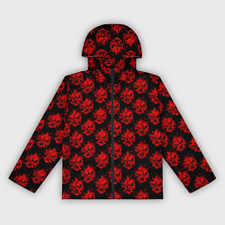 Ветровка с капюшоном женская Cyberpunk 2077: Samurai Pattern, цвет: 3D-черный