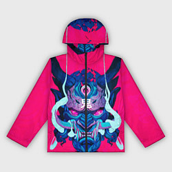 Ветровка с капюшоном женская Мифический зверь, цвет: 3D-черный
