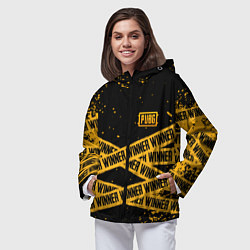 Ветровка с капюшоном женская PUBG: Only Winner, цвет: 3D-черный — фото 2