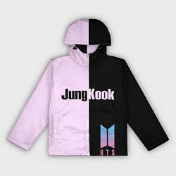 Ветровка с капюшоном женская BTS Jung Kook, цвет: 3D-белый