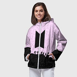 Ветровка с капюшоном женская Bangtan Boys, цвет: 3D-белый — фото 2