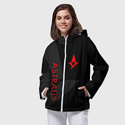 Ветровка с капюшоном женская Astralis: Dark Style, цвет: 3D-белый — фото 2