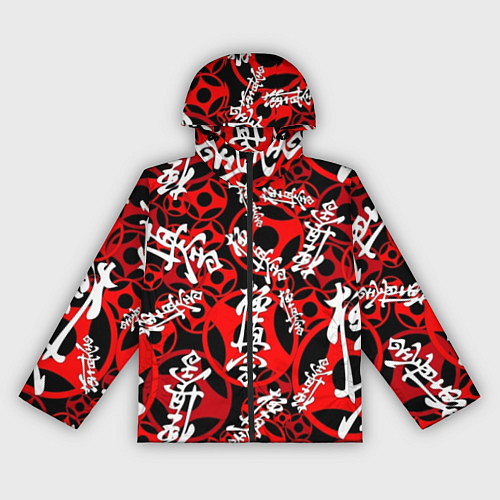 Женская ветровка Каратэ киокушинкай паттерн / 3D-Черный – фото 1