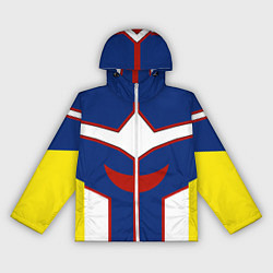 Ветровка с капюшоном женская ALL MIGHT MY HERO ACADEMIA MHA МОЯ ГЕРОЙСКАЯ АКАДЕ, цвет: 3D-белый