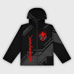 Ветровка с капюшоном женская Cyberpunk 2077: Grey Samurai, цвет: 3D-черный