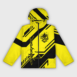 Ветровка с капюшоном женская Cyberpunk 2077: Yellow Samurai, цвет: 3D-черный