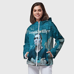 Ветровка с капюшоном женская Король и Шут, цвет: 3D-белый — фото 2