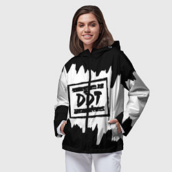Ветровка с капюшоном женская ДДТ, цвет: 3D-черный — фото 2