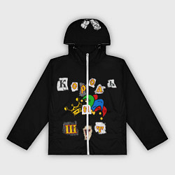 Ветровка с капюшоном женская Король и Шут Анархия спина, цвет: 3D-белый