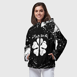 Ветровка с капюшоном женская ЧЁРНЫЙ КЛЕВЕР, цвет: 3D-черный — фото 2