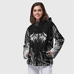 Ветровка с капюшоном женская GHOSTEMANE, цвет: 3D-черный — фото 2