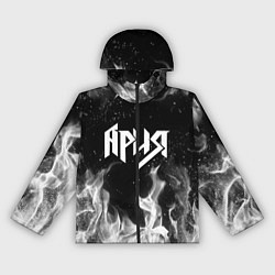 Ветровка с капюшоном женская АРИЯ, цвет: 3D-черный