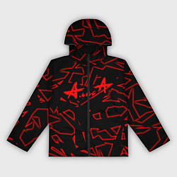 Ветровка с капюшоном женская Алиса, цвет: 3D-черный