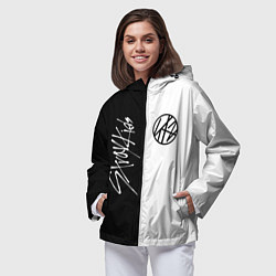 Ветровка с капюшоном женская Stray Kids, цвет: 3D-черный — фото 2