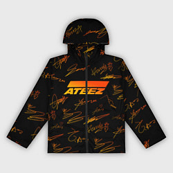 Ветровка с капюшоном женская ATEEZ АВТОГРАФЫ, цвет: 3D-черный