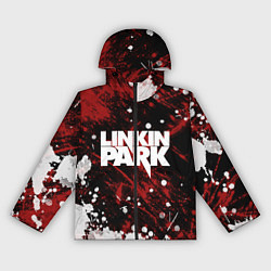 Ветровка с капюшоном женская Linkin Park, цвет: 3D-черный
