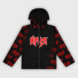 Ветровка с капюшоном женская АРИЯ, цвет: 3D-черный