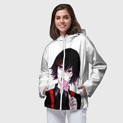 Ветровка с капюшоном женская Сузуя Джузо, цвет: 3D-белый — фото 2