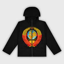 Ветровка с капюшоном женская СССР, цвет: 3D-черный