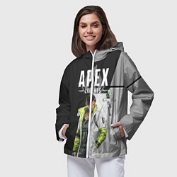 Ветровка с капюшоном женская Apex Legends, цвет: 3D-белый — фото 2