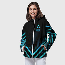 Ветровка с капюшоном женская Apex Legends, цвет: 3D-белый — фото 2