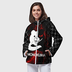 Ветровка с капюшоном женская MONOKUMA, цвет: 3D-белый — фото 2