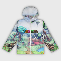 Ветровка с капюшоном женская TERRARIA, цвет: 3D-белый