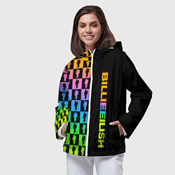 Ветровка с капюшоном женская BILLIE EILISH, цвет: 3D-белый — фото 2