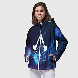 Ветровка с капюшоном женская Assassin’s Creed, цвет: 3D-белый — фото 2