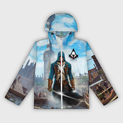 Ветровка с капюшоном женская Assasin's creed, цвет: 3D-белый