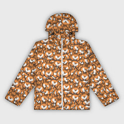 Ветровка с капюшоном женская Попки Корги, цвет: 3D-белый