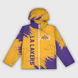 Ветровка с капюшоном женская LA LAKERS, цвет: 3D-белый