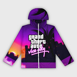 Ветровка с капюшоном женская GTA:VICE CITY, цвет: 3D-белый