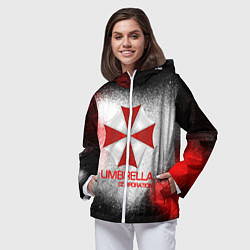 Ветровка с капюшоном женская UMBRELLA CORP, цвет: 3D-белый — фото 2