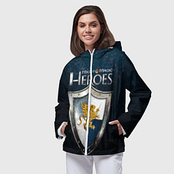 Ветровка с капюшоном женская Heroes of Might and Magic, цвет: 3D-белый — фото 2